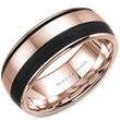 Load image into Gallery viewer, Bleu Royale Double Black Carbon Stripe Wedding Band
