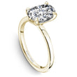 Load image into Gallery viewer, Noam Carver Oval Cut Solitaire Yellow Gold Engagement Ring with a High Polish Finish

