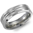 Load image into Gallery viewer, CrownRing 6MM Titanium Carved Center Wedding Band
