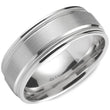 Load image into Gallery viewer, CrownRing 8MM Wide Brushed Center Wedding Band
