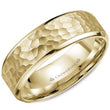 Load image into Gallery viewer, CrownRing Hammered with High Polished Edges Wedding Band
