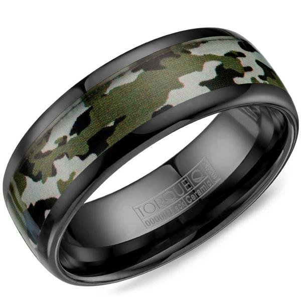 Black Camo Wedding Ring Sets for Men Women Matching Bands for Him Size 12  and Her Size 12 - Walmart.com