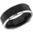 Load image into Gallery viewer, CrownRing Torque Black &amp; White Cobalt Wedding Band
