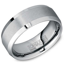 Load image into Gallery viewer, CrownRing Torque Satin Finished Tungsten Wedding Band
