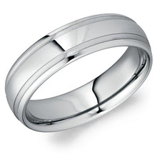 Load image into Gallery viewer, CrownRing Tungsten Classic Double Stripe Wedding Band
