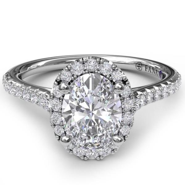 Fana Oval Halo Diamond Engagement Ring | Ben Garelick | S3792