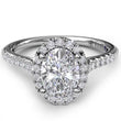 Load image into Gallery viewer, Fana Classic Oval Halo Prong Set Diamond Engagement Ring
