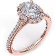Load image into Gallery viewer, Fana Classic Oval Halo Prong Set Diamond Engagement Ring
