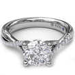 Load image into Gallery viewer, Fana Double Twist Diamond &amp; High Polish Engagement Ring
