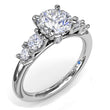 Load image into Gallery viewer, Fana Graduating Round Cut Claw Prong Diamond Engagement Ring
