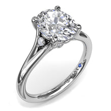 Load image into Gallery viewer, Fana High Polish Split Shank Two Stone Diamond Engagement Ring
