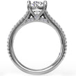 Load image into Gallery viewer, Fana Oval Triple-Row Tapered Diamond Engagement Ring
