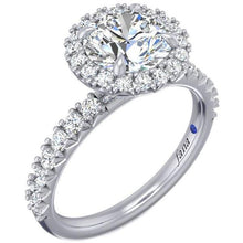 Load image into Gallery viewer, Fana Round Cut Halo Prong Set Diamond Engagement Ring
