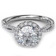 Load image into Gallery viewer, Fana Round Halo Twist Diamond Engagement Ring
