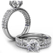 Load image into Gallery viewer, Fana Shared Prong Set 0.40 Carat Round Cut Diamond Wedding Band
