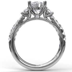 Fana Three Stone Diamond Engagement Ring