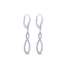 Load image into Gallery viewer, Gabrie &amp; Co. Diamond Dangle &quot;Twist&quot; Earrings
