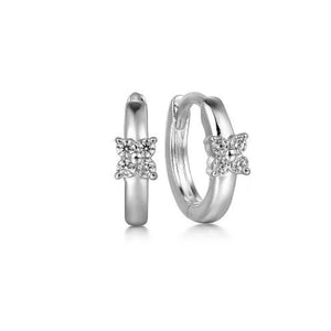 Gabriel 10MM Diamond Cluster Huggie Earrings