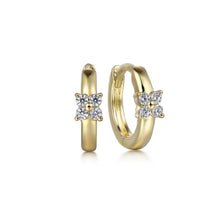 Load image into Gallery viewer, Gabriel 10MM Diamond Cluster Huggie Earrings
