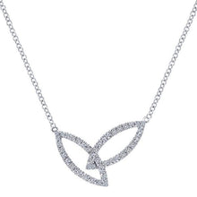 Load image into Gallery viewer, Gabriel 14K White Gold &quot;Simplicity&quot; Diamond Necklace

