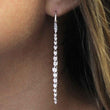 Load image into Gallery viewer, Gabriel 18K White Gold Diamond Drop Pave &quot;Waterfall&quot; Earrings
