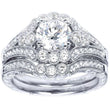 Load image into Gallery viewer, Gabriel Amavida &quot;Armada&quot; Round Halo Vintage Style Diamond Engagement Ring
