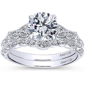 Gabriel & Co. Amavida "Chelsea" Round Cut Diamond Engagement Ring