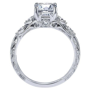 Gabriel & Co. Amavida "Chelsea" Round Cut Diamond Engagement Ring