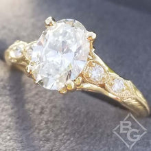 Load image into Gallery viewer, Gabriel Amavida Chelsea Gold Oval Cut Diamond Engagement Ring
