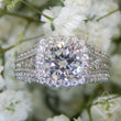Load image into Gallery viewer, Gabriel Amavida &quot;Dawn&quot; Cushion Halo Diamond Engagement Ring
