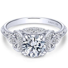 Load image into Gallery viewer, Gabriel Amavida &quot;Margarita&quot; Vintage Halo Diamond Engagement Ring
