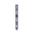 Load image into Gallery viewer, Gabriel &amp; Co. Bezel Set Blue Sapphire &amp; Diamond Stackable Ring
