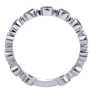 Gabriel "Blu-ezel" Stackable Ring