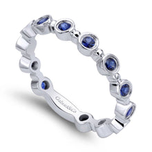 Load image into Gallery viewer, Gabriel &quot;Blu-ezel&quot; Stackable Ring
