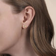Load image into Gallery viewer, Gabriel Bujukan Round Laser Disk Stud Earrings
