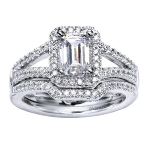 Gabriel & Co. "Addison" Halo Diamond Engagement Ring
