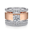 Load image into Gallery viewer, Gabriel &amp; Co. &quot;Aiza&quot; Wide Diamond Engagement Ring
