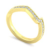 Load image into Gallery viewer, Gabriel &amp; Co. &quot;Aleesa&quot; Curved Diamond Wedding Ring
