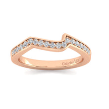 Load image into Gallery viewer, Gabriel &amp; Co. &quot;Aleesa&quot; Curved Diamond Wedding Ring

