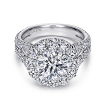 Load image into Gallery viewer, Gabriel &amp; Co. Amavida &quot;Coco&quot; Round Large Diamond Halo Engagement Ring
