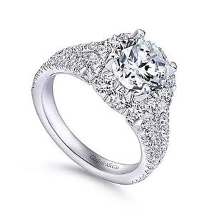 Gabriel & Co. "Bleecker" Halo Diamond Engagement Ring
