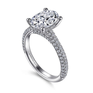Gabriel & Co. "Brexley" Classic Diamond Halo Engagement Ring