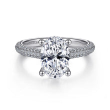 Load image into Gallery viewer, Gabriel &amp; Co. &quot;Brexley&quot; Classic Diamond Halo Engagement Ring
