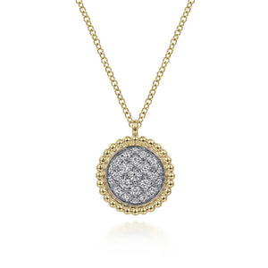 Gabriel & Co. Bujukan and Diamond Pave Pendant Necklace