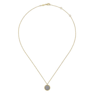 Gabriel & Co. Bujukan and Diamond Pave Pendant Necklace