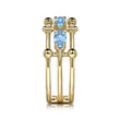 Load image into Gallery viewer, Gabriel &amp; Co. Bujukan Blue Topaz Easy Stackable Ring
