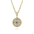 Load image into Gallery viewer, Gabriel &amp; Co. Bujukan Diamond Starburst Compass Mother of Pearl Medallion Pendant

