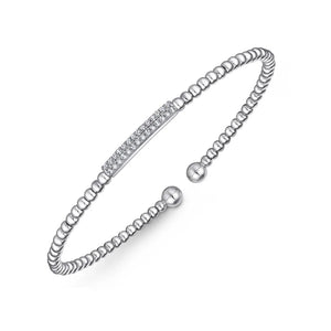 Gabriel & Co. Bujukan Mini Diamond Bar Bead Cuff Bracelet