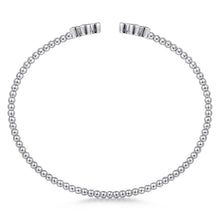 Load image into Gallery viewer, Gabriel &amp; Co. Bujukan Open Bangle Clover Shaped Diamond Bracelet
