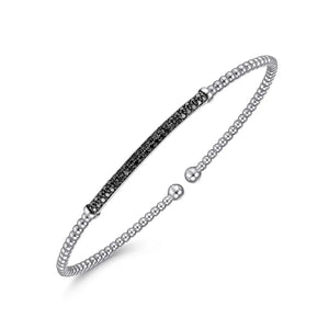 Gabriel & Co. Bujukan Pave Black Diamond Bar Bracelet